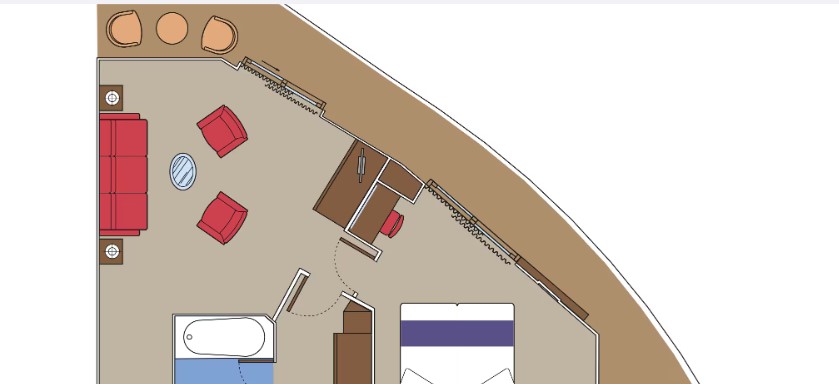 MSC YACHT CLUB EXECUTIVE AND FAMILY SUITE WITH BALCONY