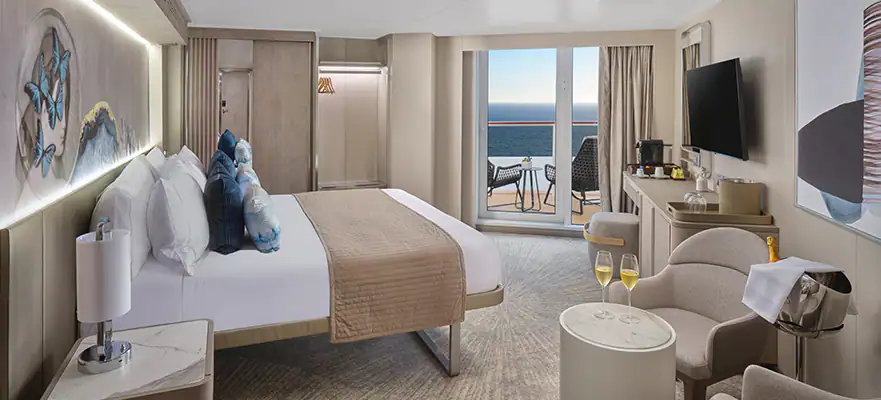 Aft-Facing Suite with Large Balcony