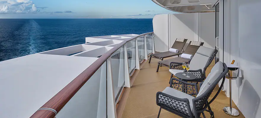 Aft-Facing Suite with Large Balcony