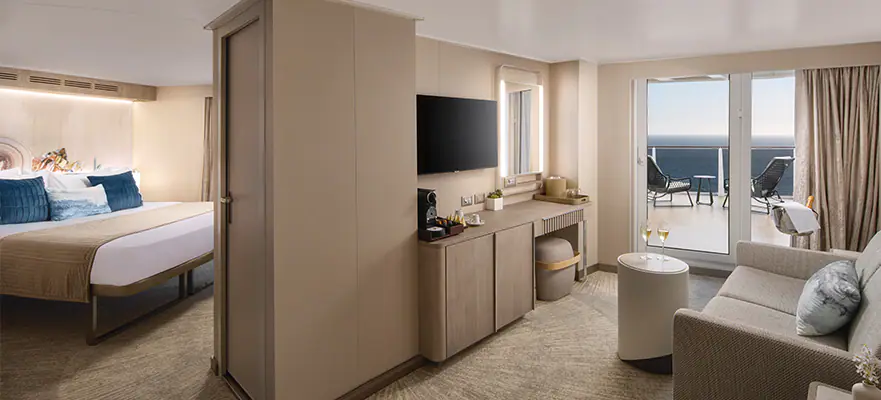 Aft-Facing Suite with Large Balcony