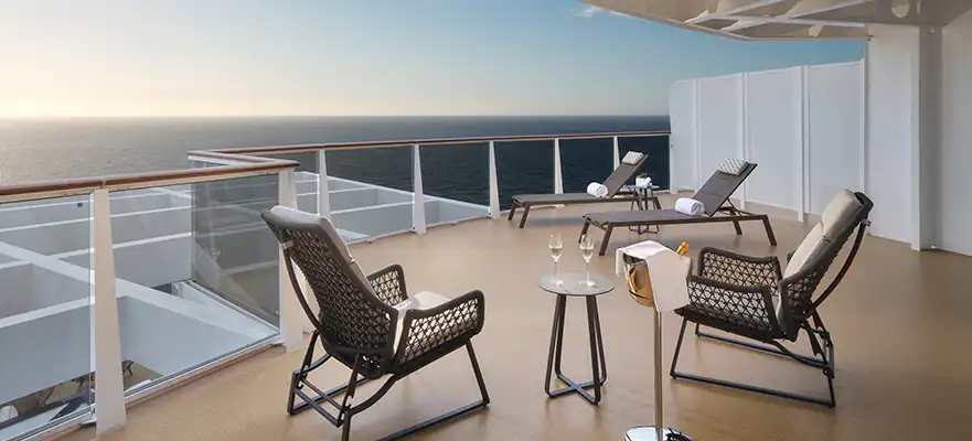 Aft-Facing Suite with Large Balcony