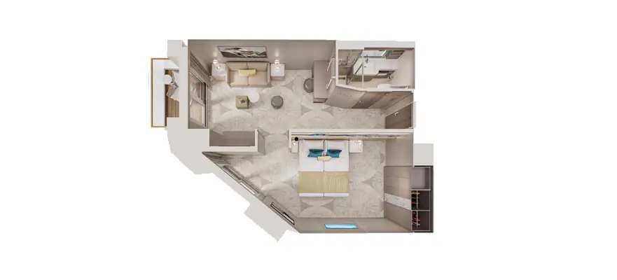 Family Suite with Master Bedroom & Balcony