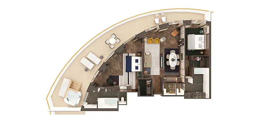 The Haven Deluxe Owner's Suite with Large Balcony